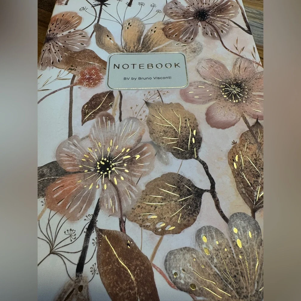 3 for $15 Bruno Visconti Soft Touch Blush and Golden Flowers Journal A5 NEW
